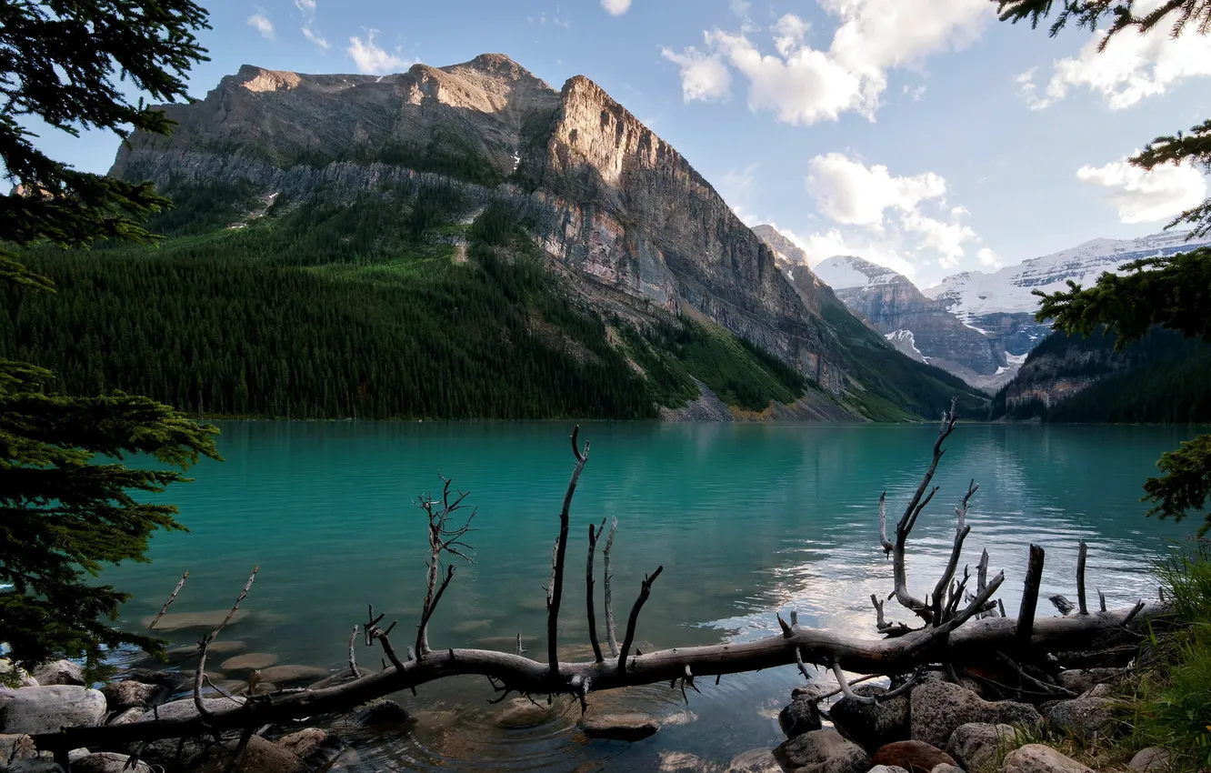 Photo wallpaper landscape, mountains, nature, lake