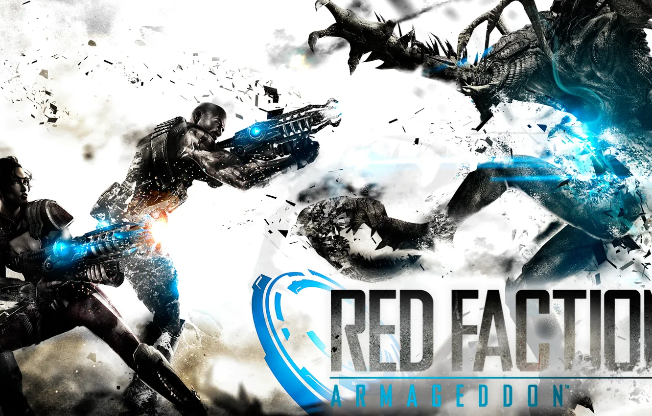 Photo wallpaper red, characters, Armageddon, Faction
