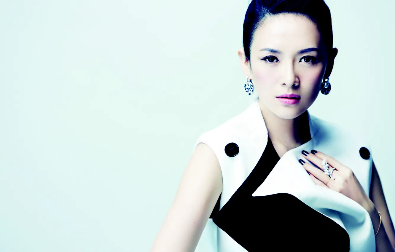 Photo wallpaper look, makeup, actress, Zhang Ziyi, Zhang Ziyi