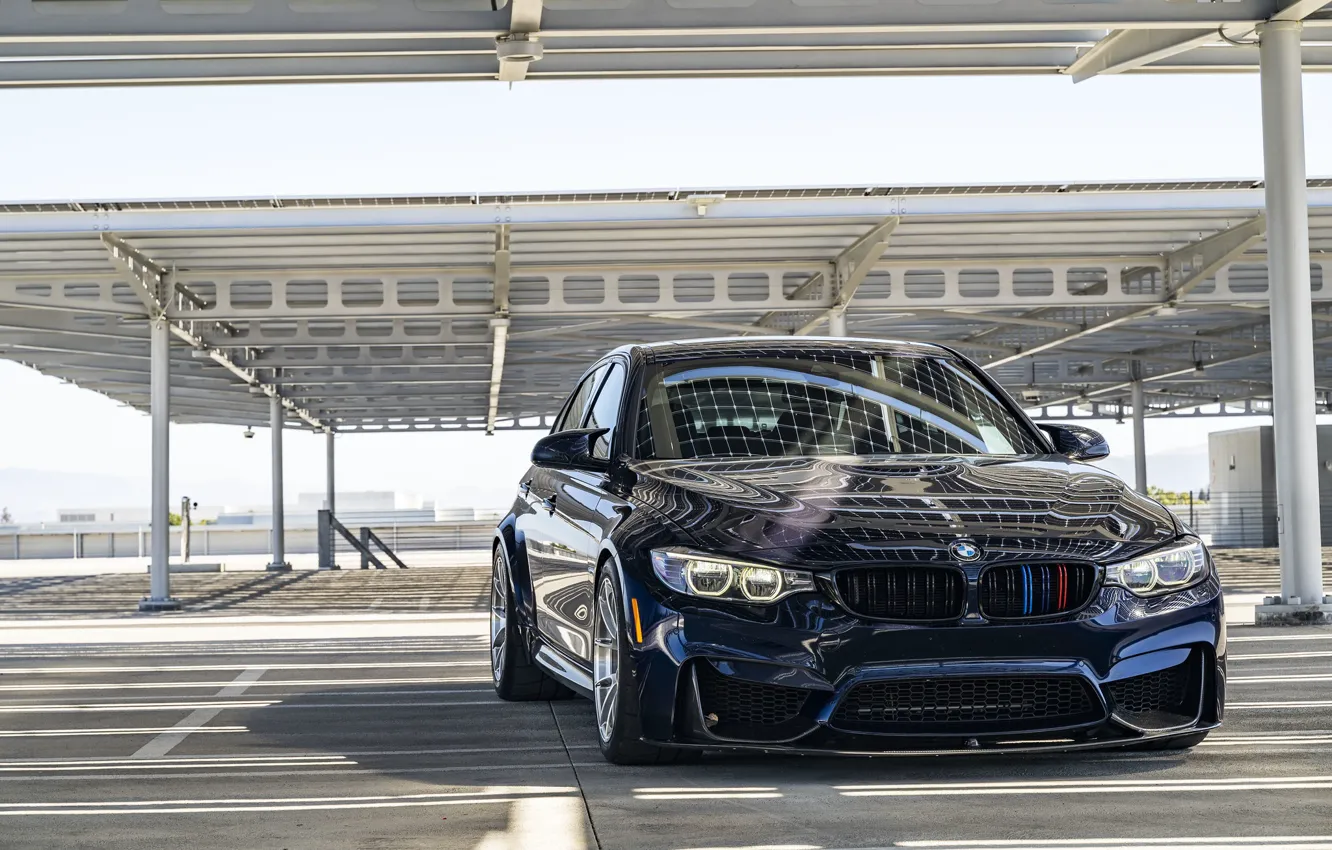 Photo wallpaper BMW, Blue, F82, Reflection, Roof, Sight