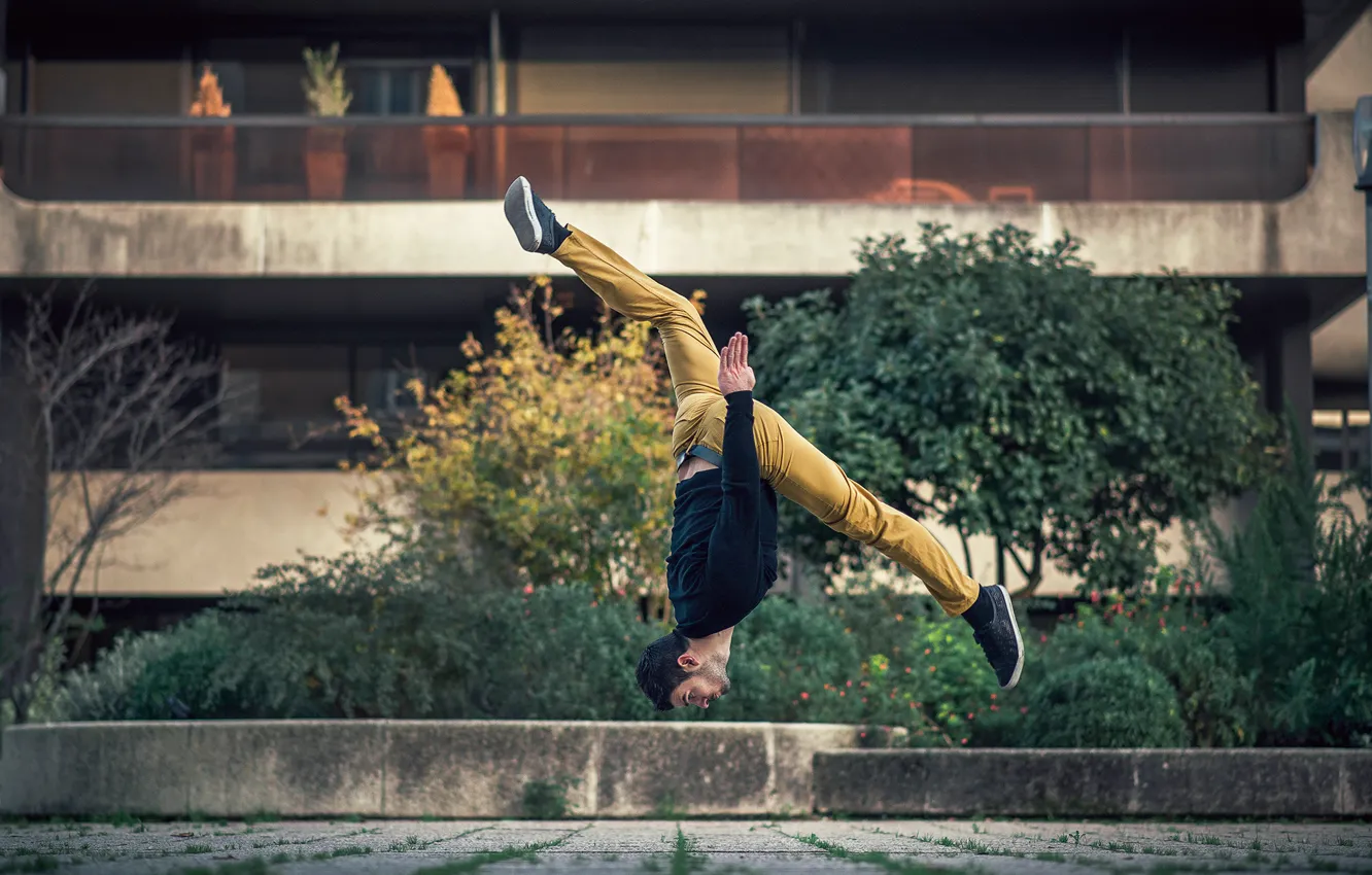 Photo wallpaper jump, athlete, twine, gymnast, Dimitri Petrowski
