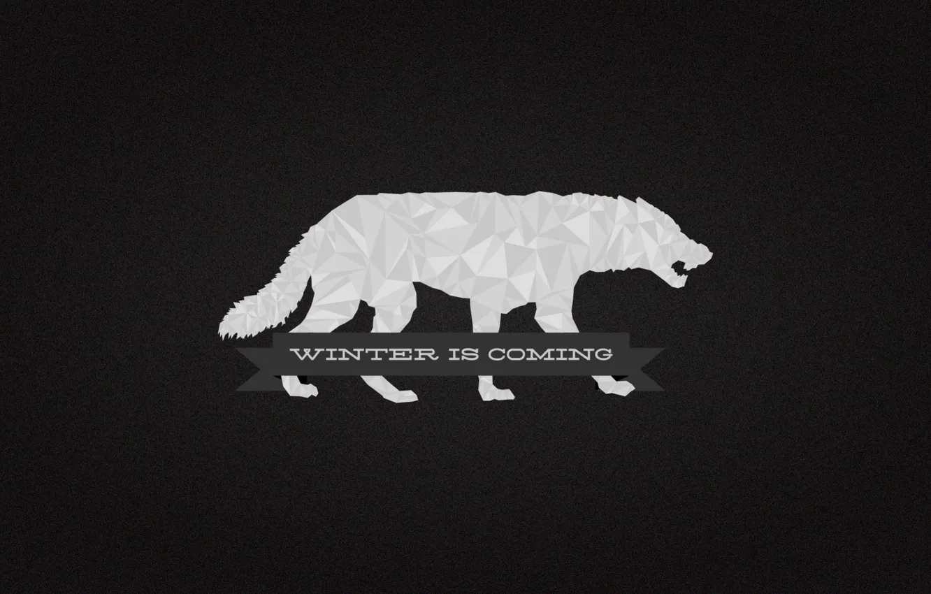 Photo wallpaper A Song of Ice and Fire, Game of Thrones, gray, House Stark, darewolf, Winter is …