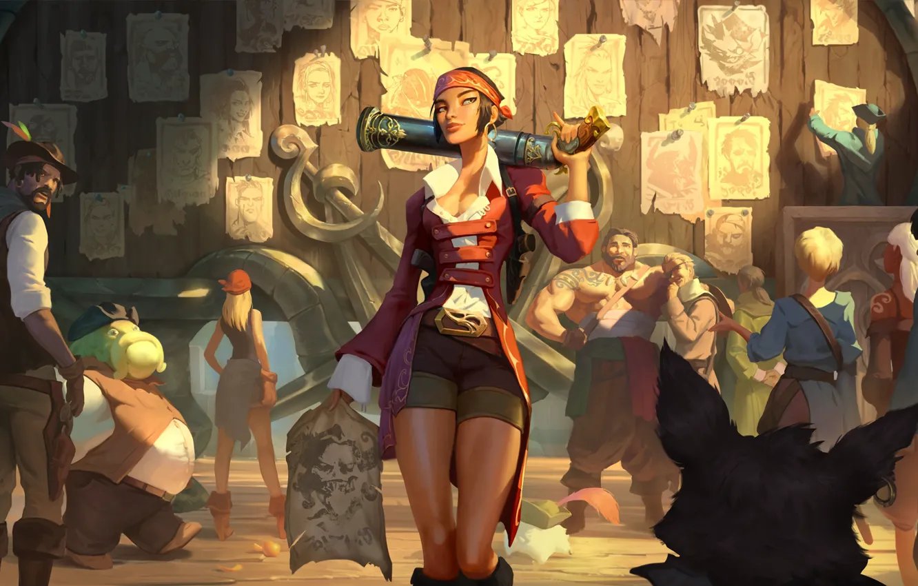 Photo wallpaper girl, people, search, Bilgewater, Legends of Runeterra