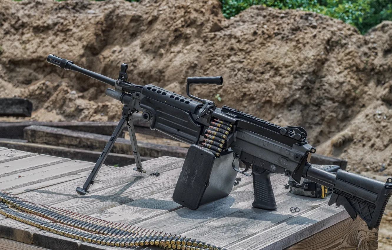 Photo wallpaper weapons, tape, machine gun