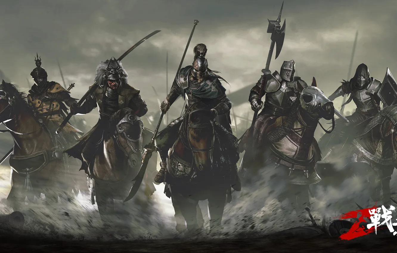 Photo wallpaper weapons, horse, the game, armor, warrior, rider, characters, Conqueror`s Blade