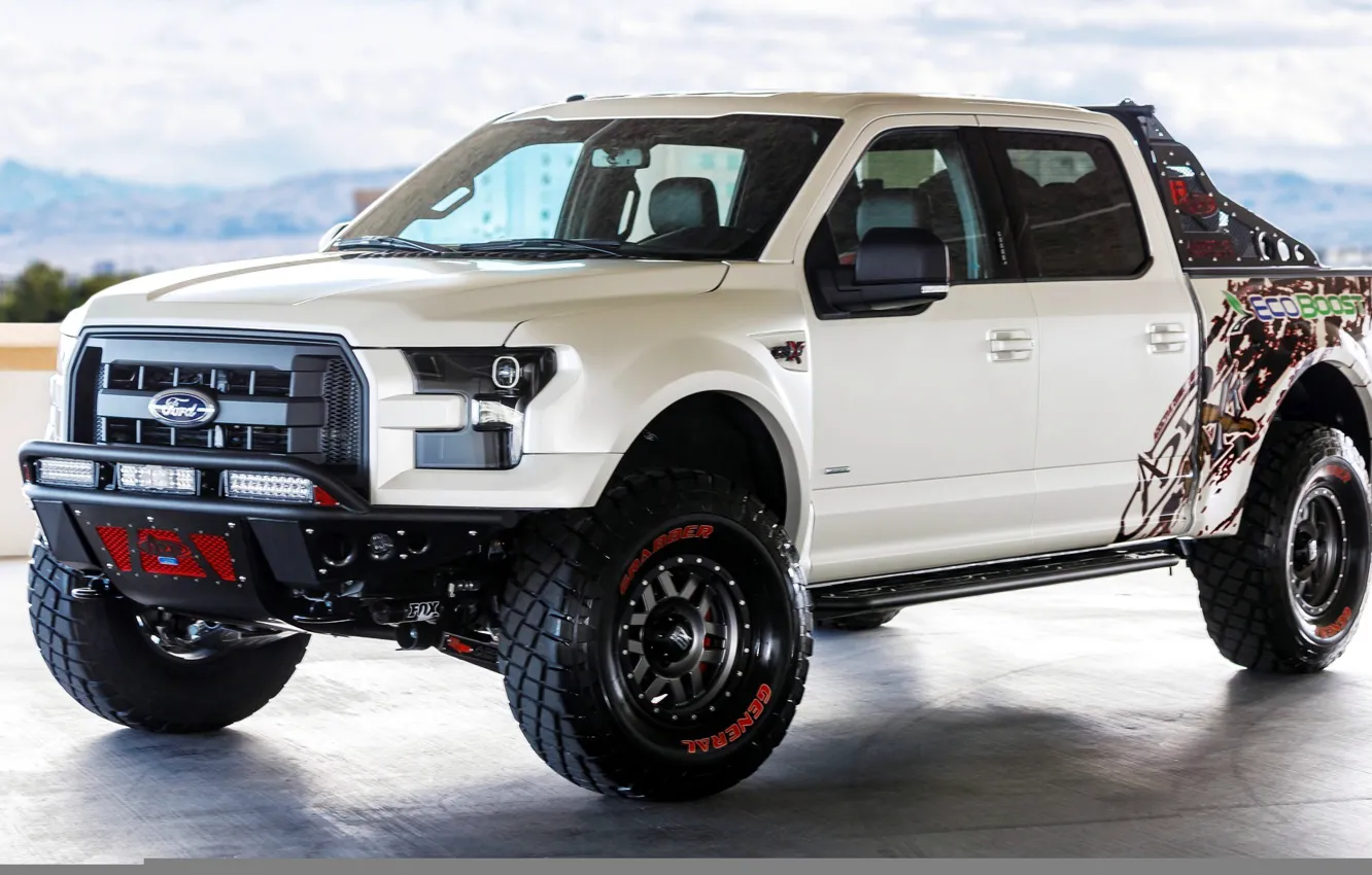 Photo wallpaper White, Tuning, Ford F-250, PickUp, AD Xt EcoBoost