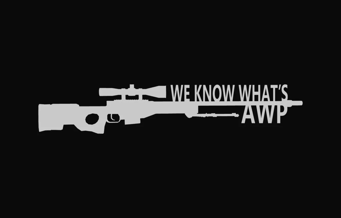 Photo wallpaper awp, sniper rifle, go cs, long range