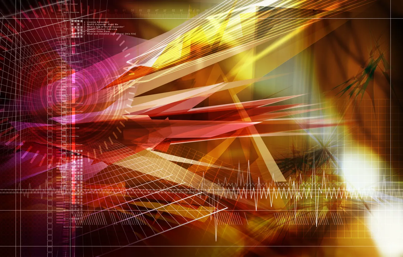 Photo wallpaper text, group, squares, form, different, triangle, color.line, ECG