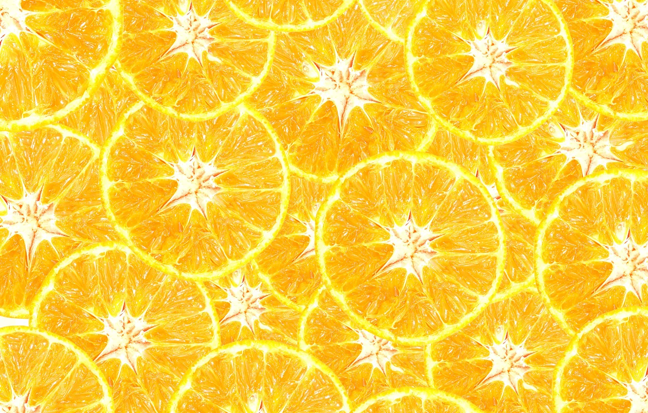 Photo wallpaper orange, background, slices, background, fruit, orange, Mandarin, mandarin