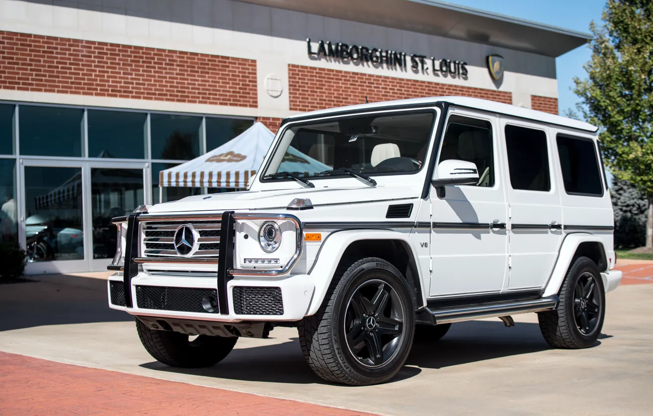 Photo wallpaper Mercedes, AMG, White, G63