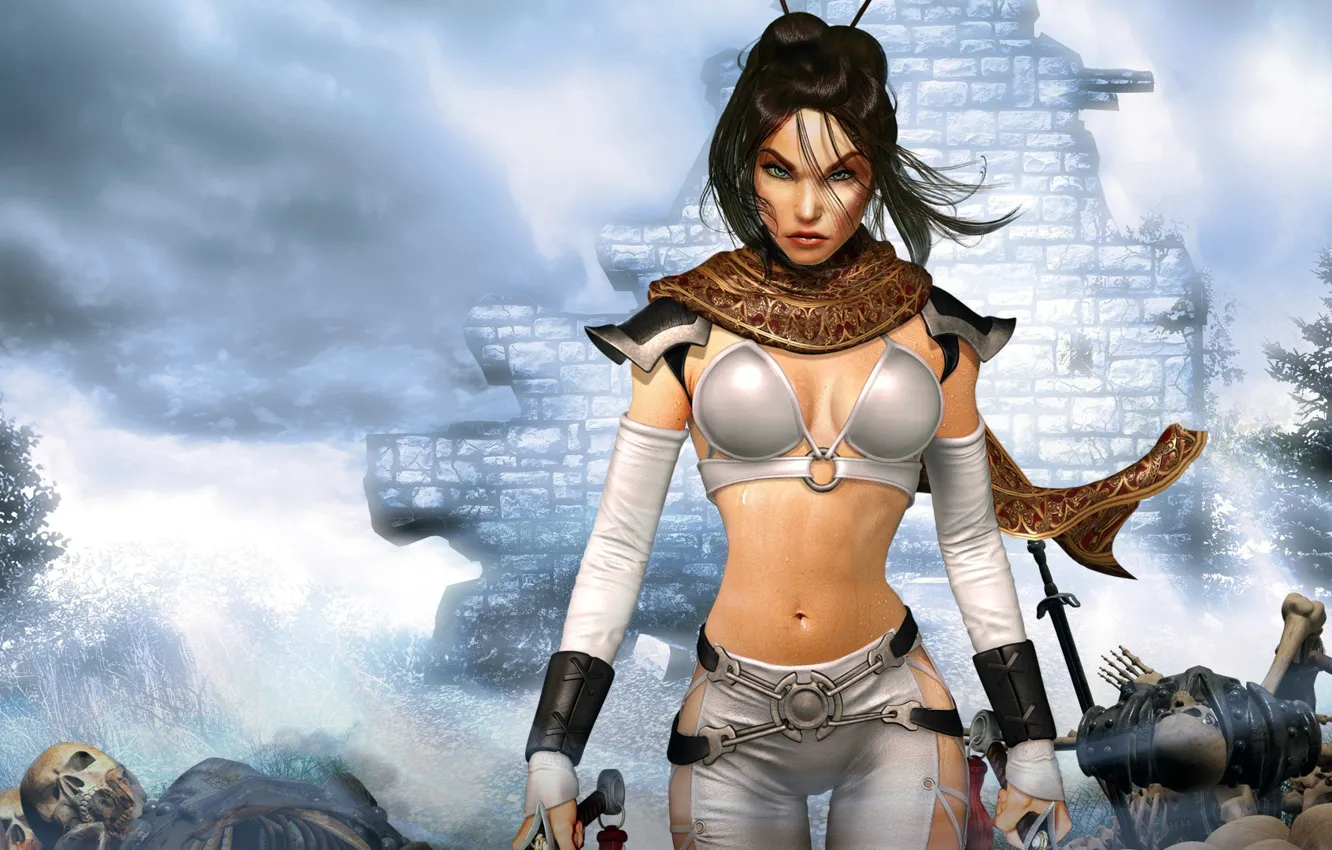 Photo wallpaper Computer game, ruby and cut, Action/RPG, Dark Kingdom, Untold Legends, role fighter, Hack and slash