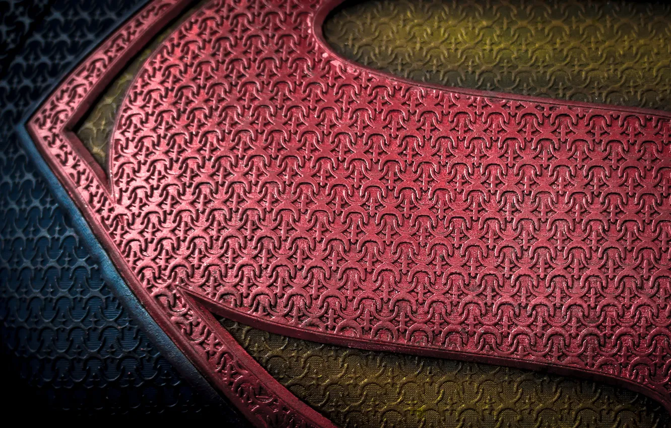 Photo wallpaper background, color, symbol, emblem, Superman