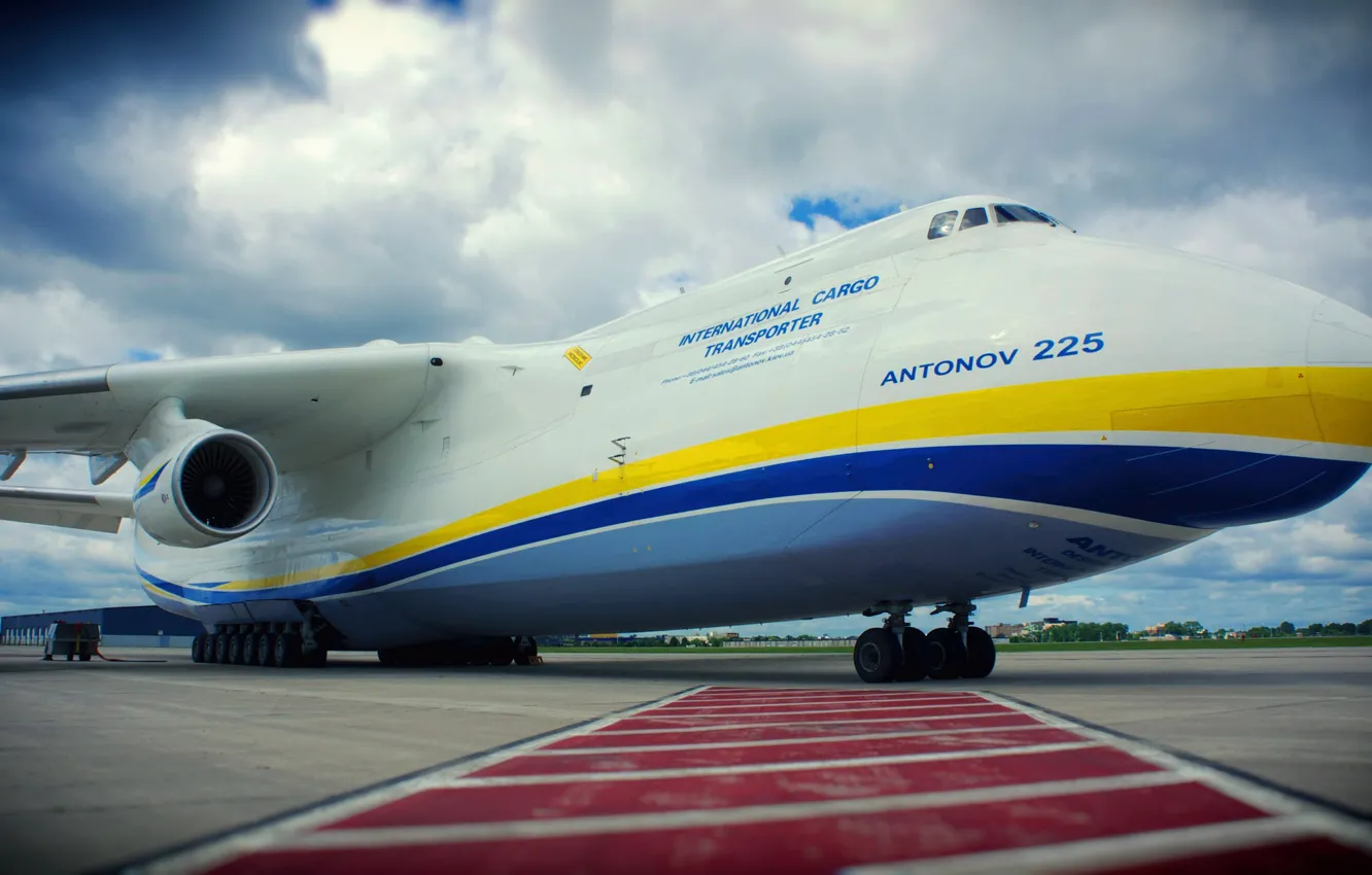 Photo wallpaper Clouds, The plane, Dream, Ukraine, Mriya, The an-225, Soviet, Cargo