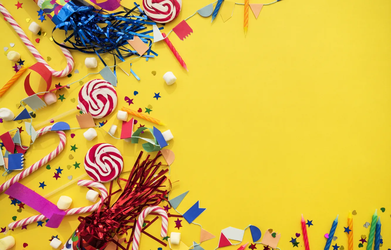 Photo wallpaper birthday, holiday, sweets, decor