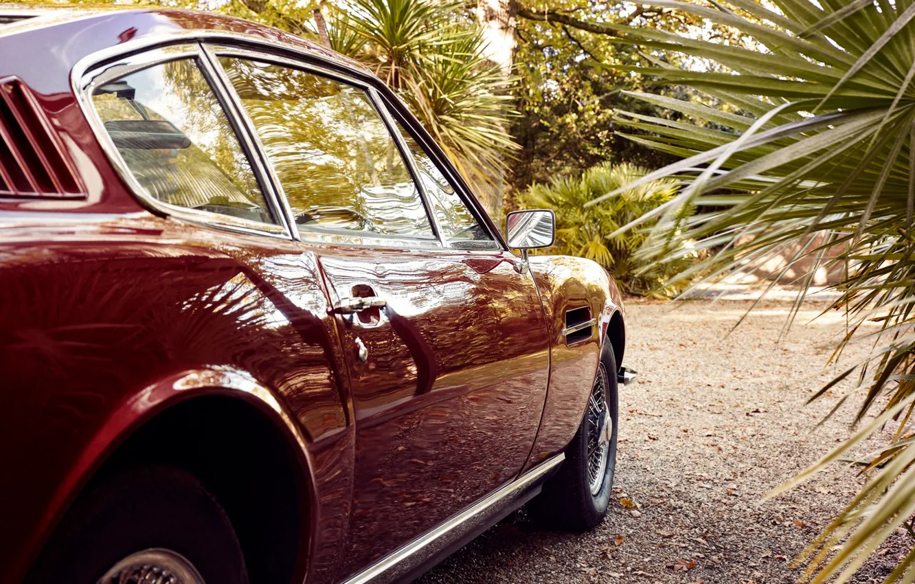 Photo wallpaper Palma, wheel, mirror, car, Christoffer Rudquist, Aston Martin DB