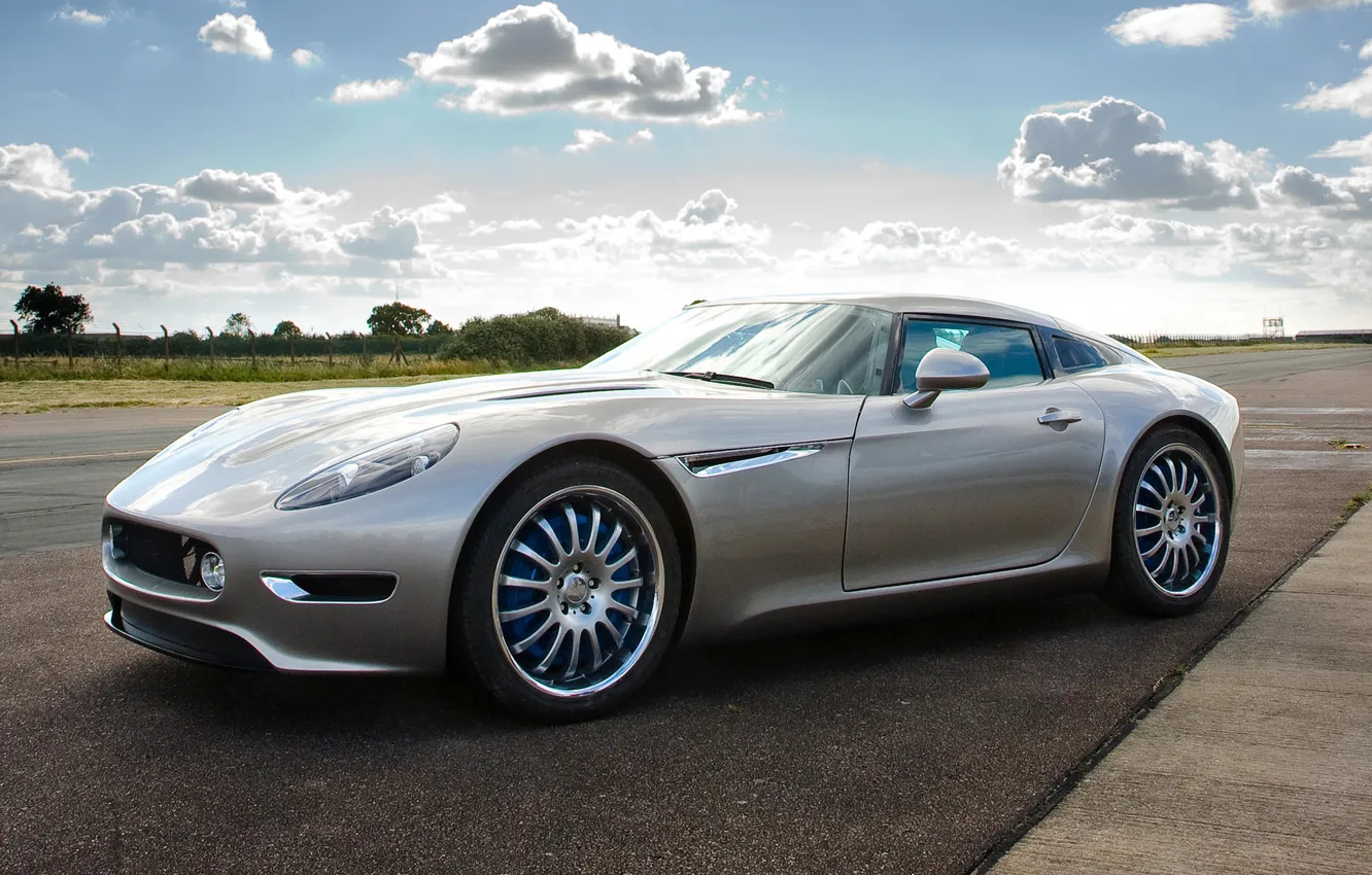 Photo wallpaper machine, auto, the sky, Lightning GT