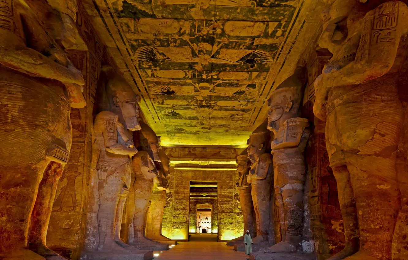 Photo wallpaper Egypt, Abu Simbel, the temple of Ramses the Second
