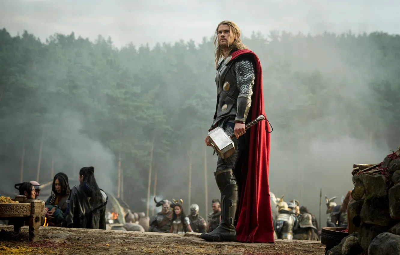 Photo wallpaper the film, Marvel, Thor, Thor, Chris Hemsworth, Chris Hemsworth, Marvel, the God of thunder