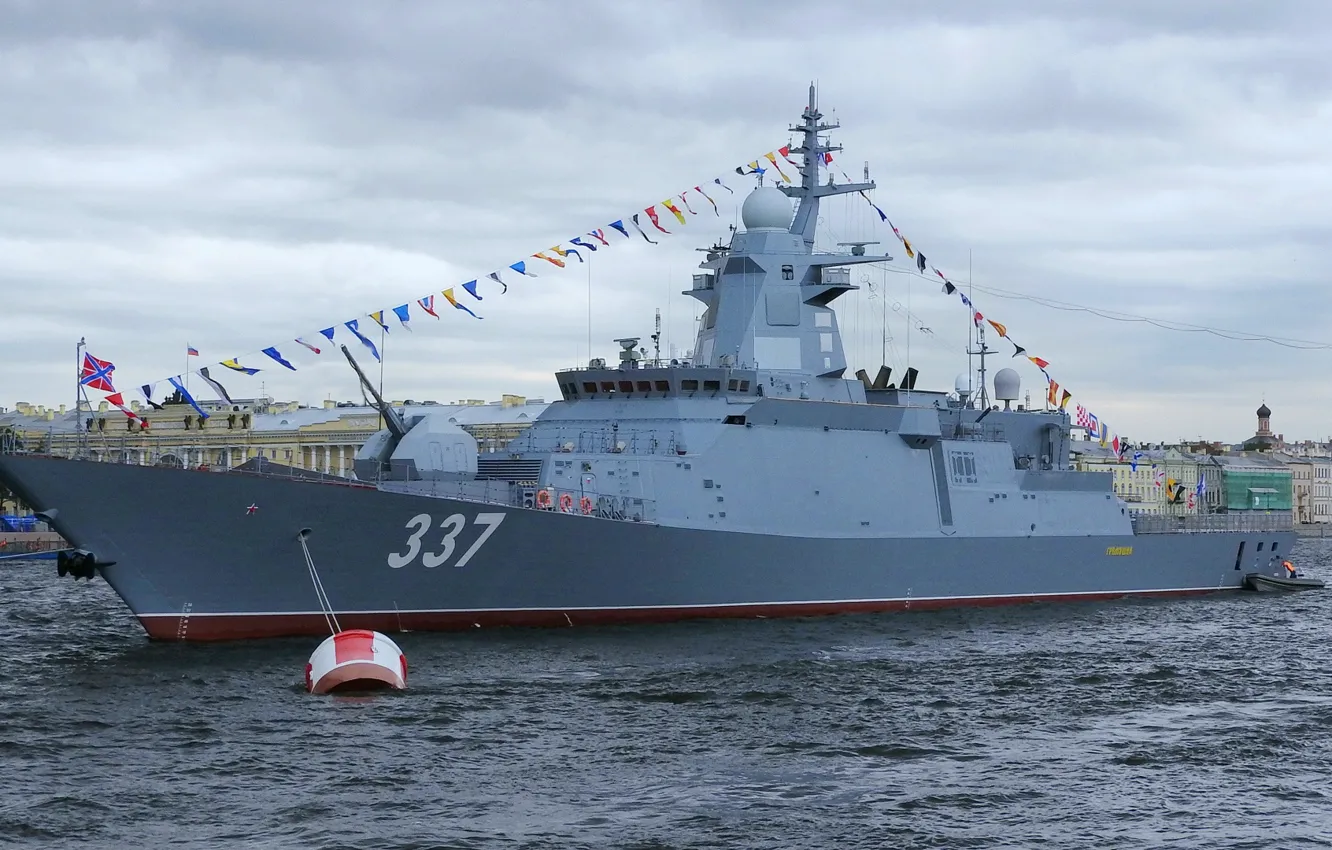 Photo wallpaper Corvette, patrol, Thundering