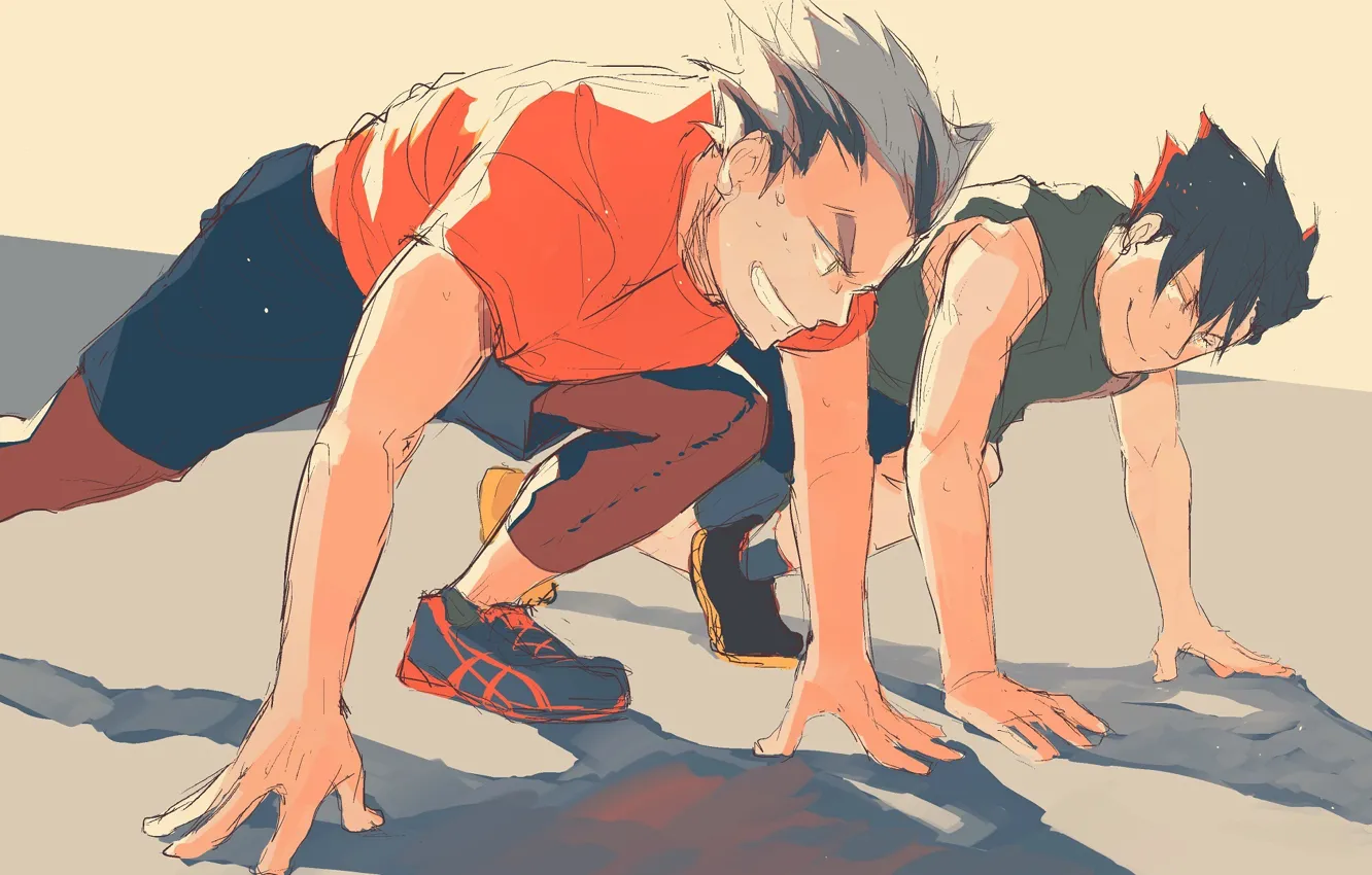 Photo wallpaper guy, volleyball, HAIKYUU, Nekoma