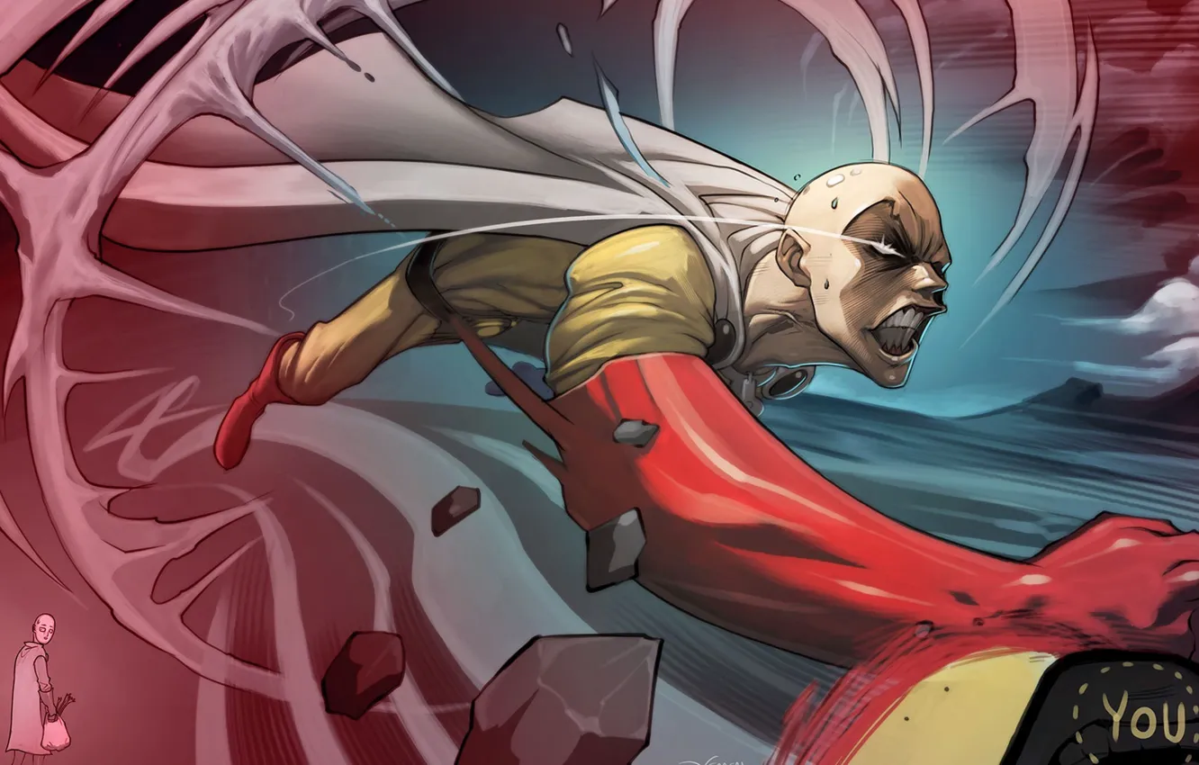 Photo wallpaper art, Superhero, OnePunch-Man, saitama