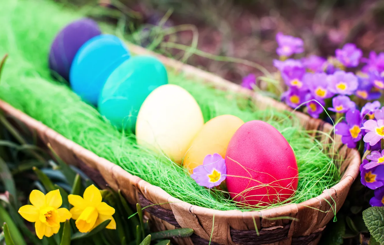 Photo wallpaper eggs, Easter, Easter eggs