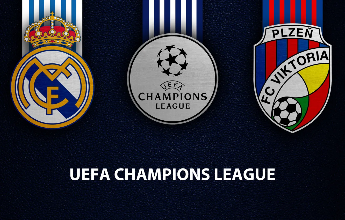 Photo wallpaper wallpaper, logo, football, Real Madrid, Sport, UEFA Champions League, Viktoria Plzen, Real Madrid vs Viktoria …