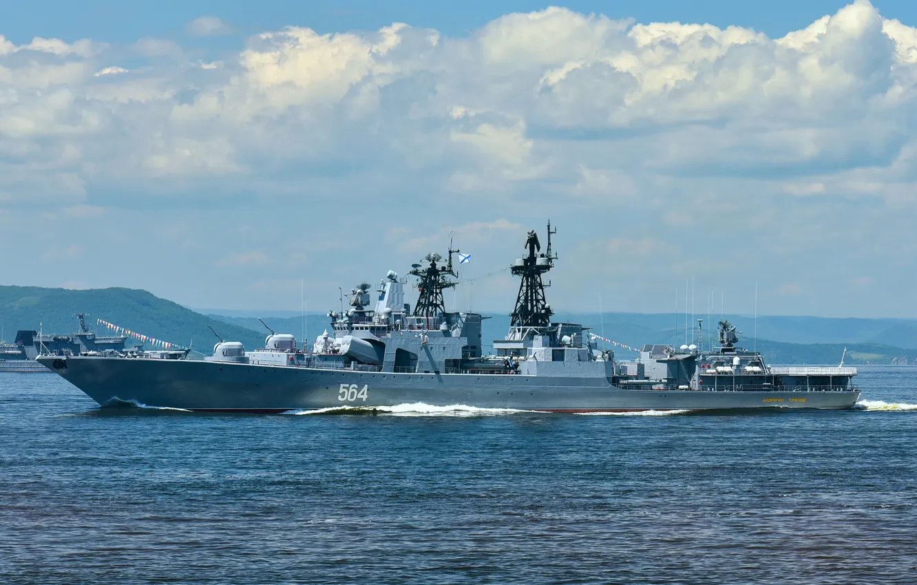 Photo wallpaper project 1155, large anti-submarine ship, Admiral Tributs