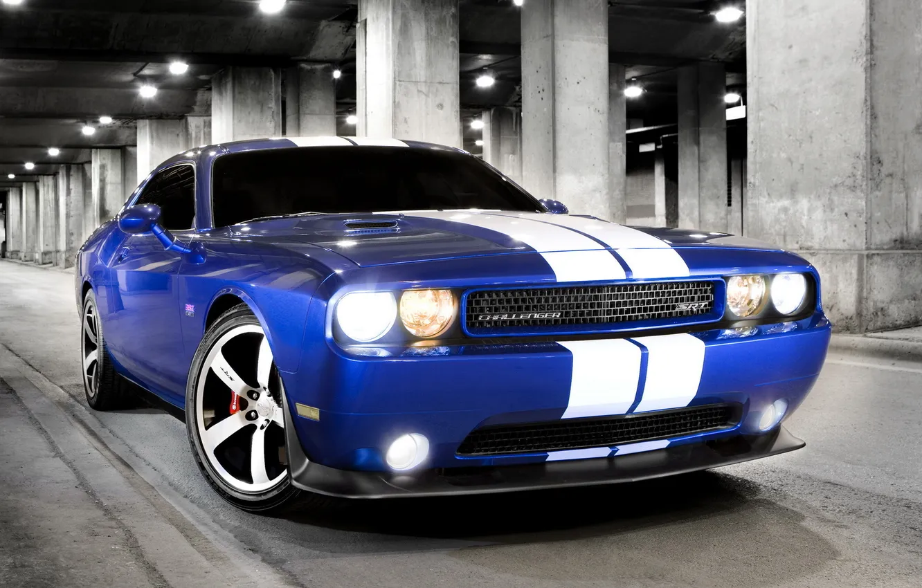 Photo wallpaper machine, blue, Dodge