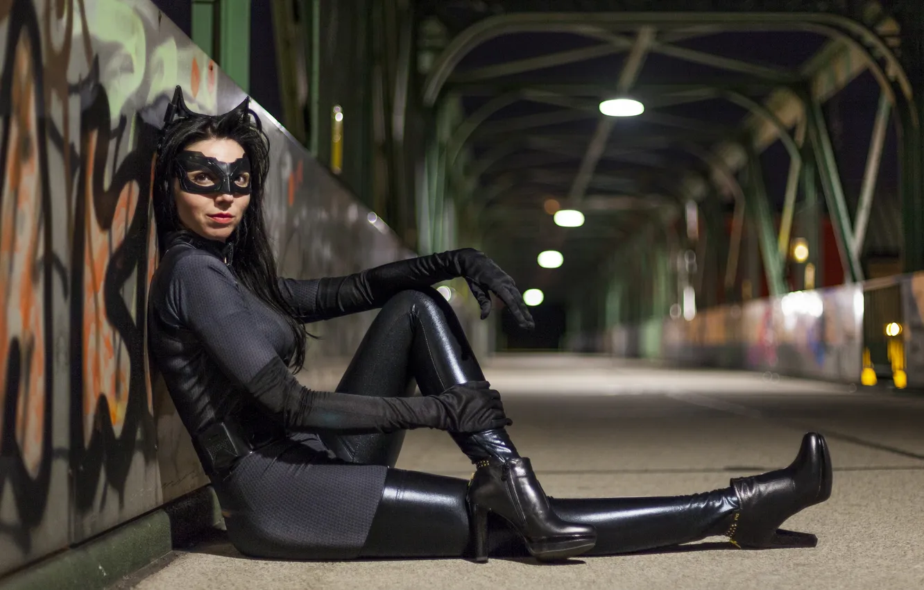 Photo wallpaper girl, style, cosplay, Catwoman