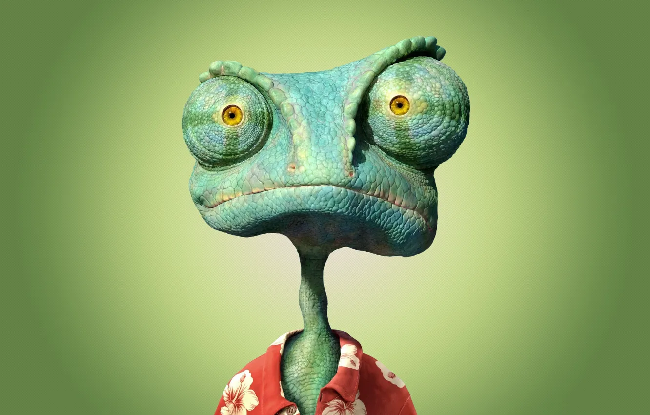 Photo wallpaper cartoon, lizard, Rango