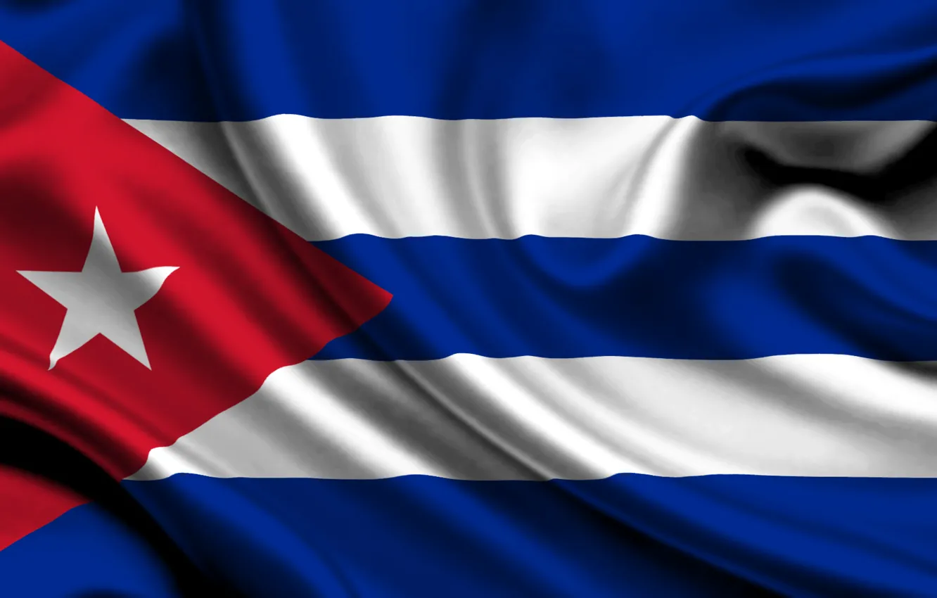 Photo wallpaper flag, Cuba, cuba