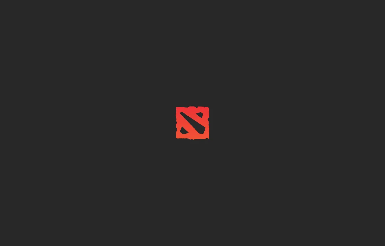Photo wallpaper the game, logo, black background, DotA 2, dota 2, simple background, Centered