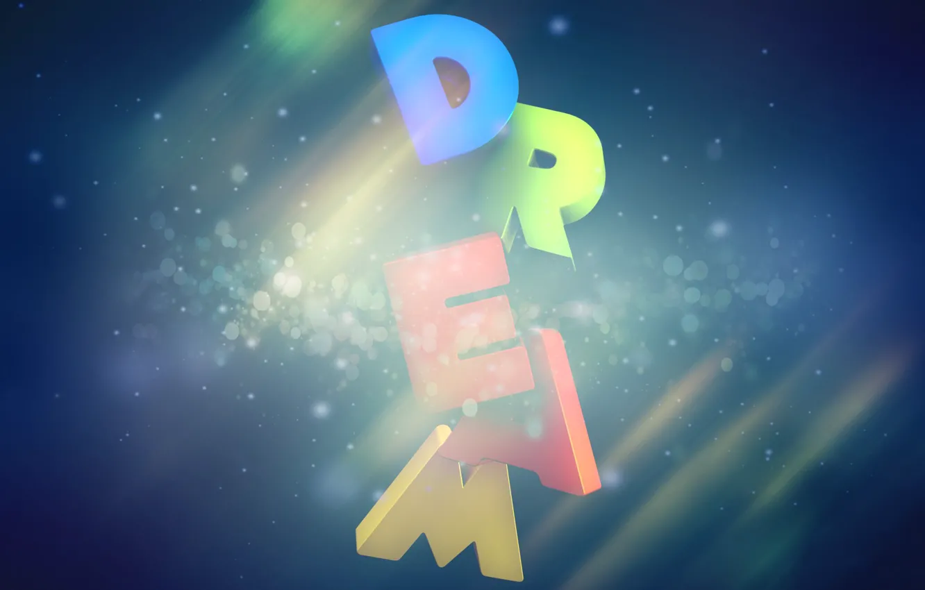 Photo wallpaper green, dream, colorful, red, yellow, blue, orange