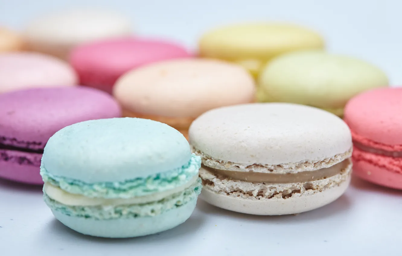 Photo wallpaper cookies, cakes, macaroon