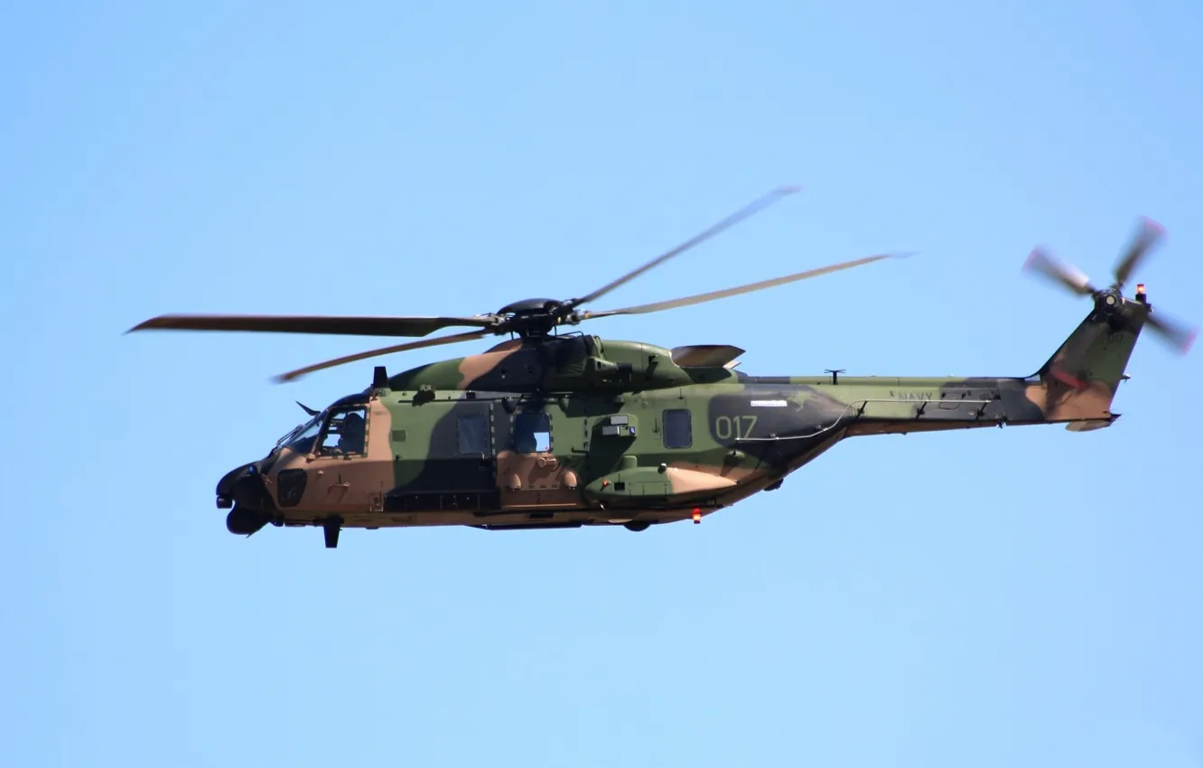 Photo wallpaper flight, screw, helicopter, blades, MRH-90