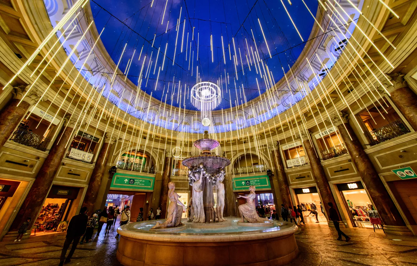 Photo wallpaper Japan, Tokyo, shopping center, Venus fort