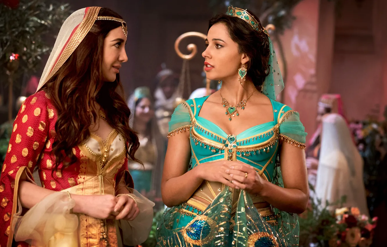 Photo wallpaper Aladdin, princess, aladin, movies, Naomi Scott