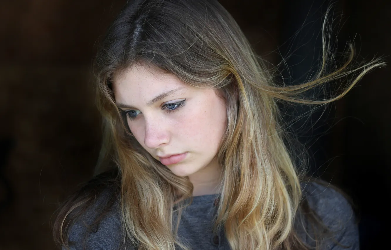 Photo wallpaper look, hair, portrait, Emma