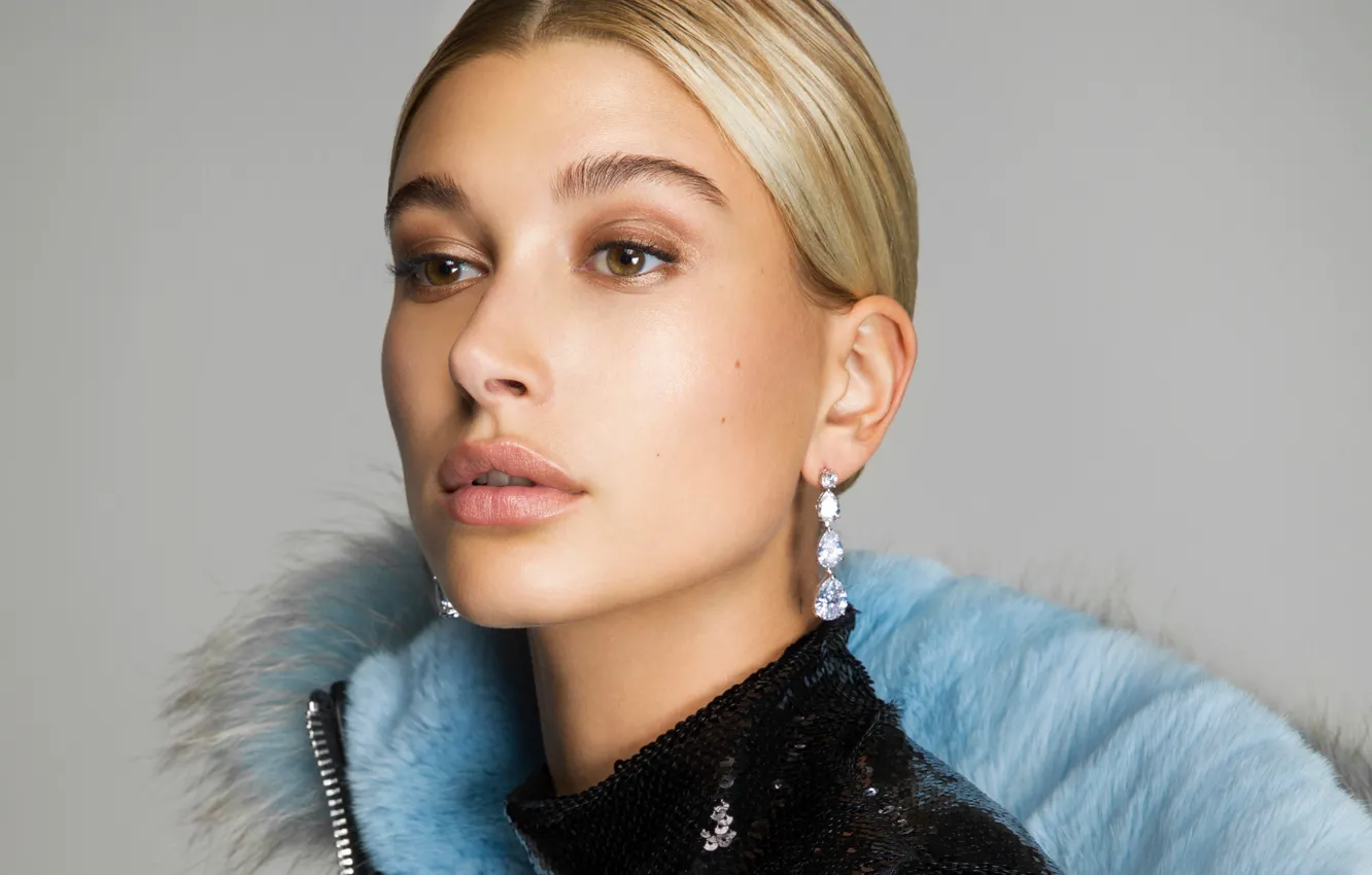 Photo wallpaper model, portrait, Hailey Baldwin