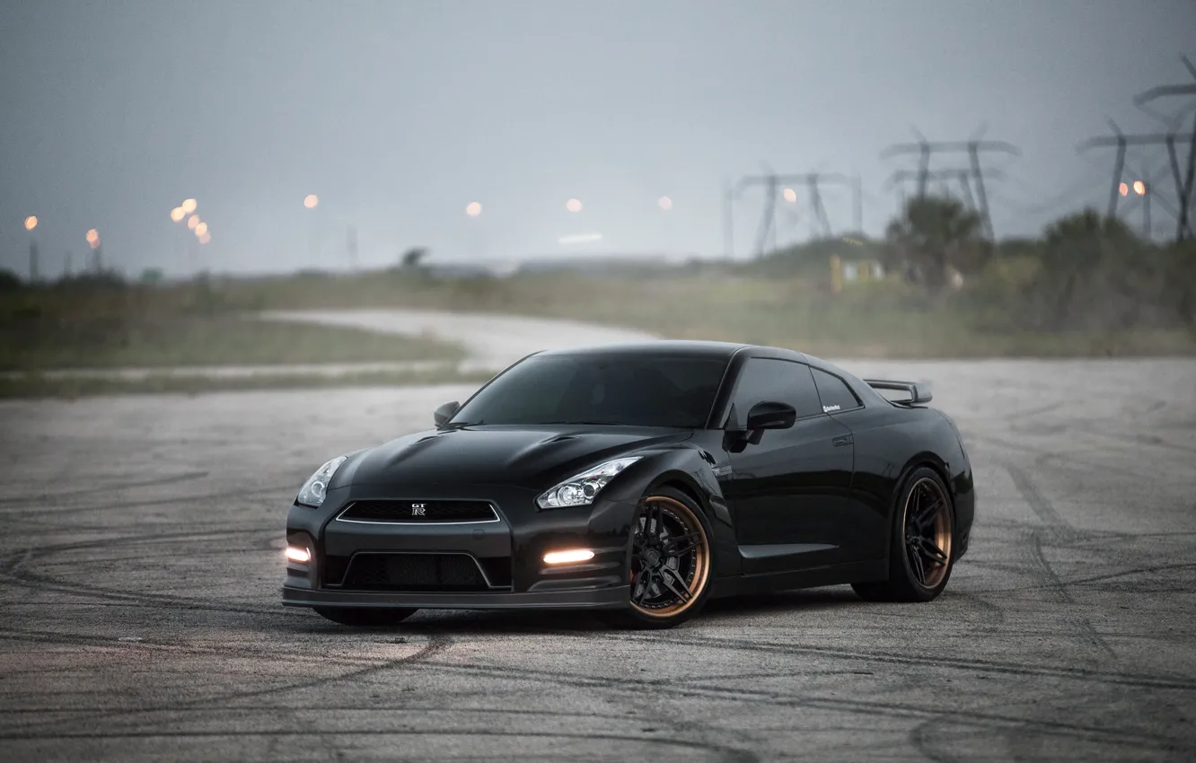 Photo wallpaper GTR, Nissan, Forged, Dub, Attack