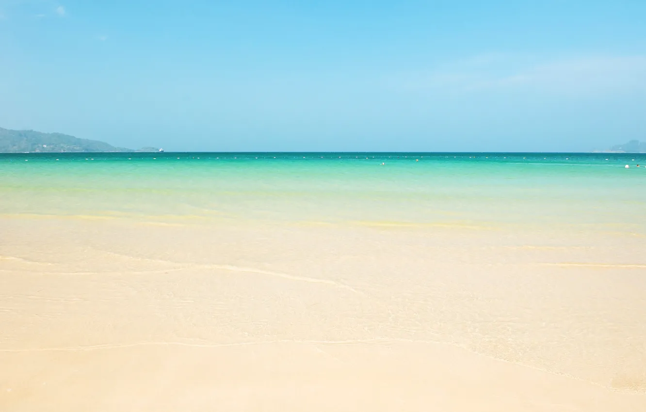 Photo wallpaper sea, beach, nature, blue water