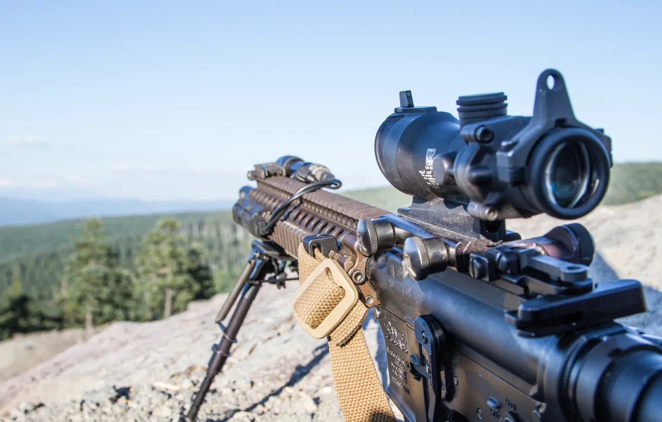 Photo wallpaper rifle, assault, assault rifle, AR-15