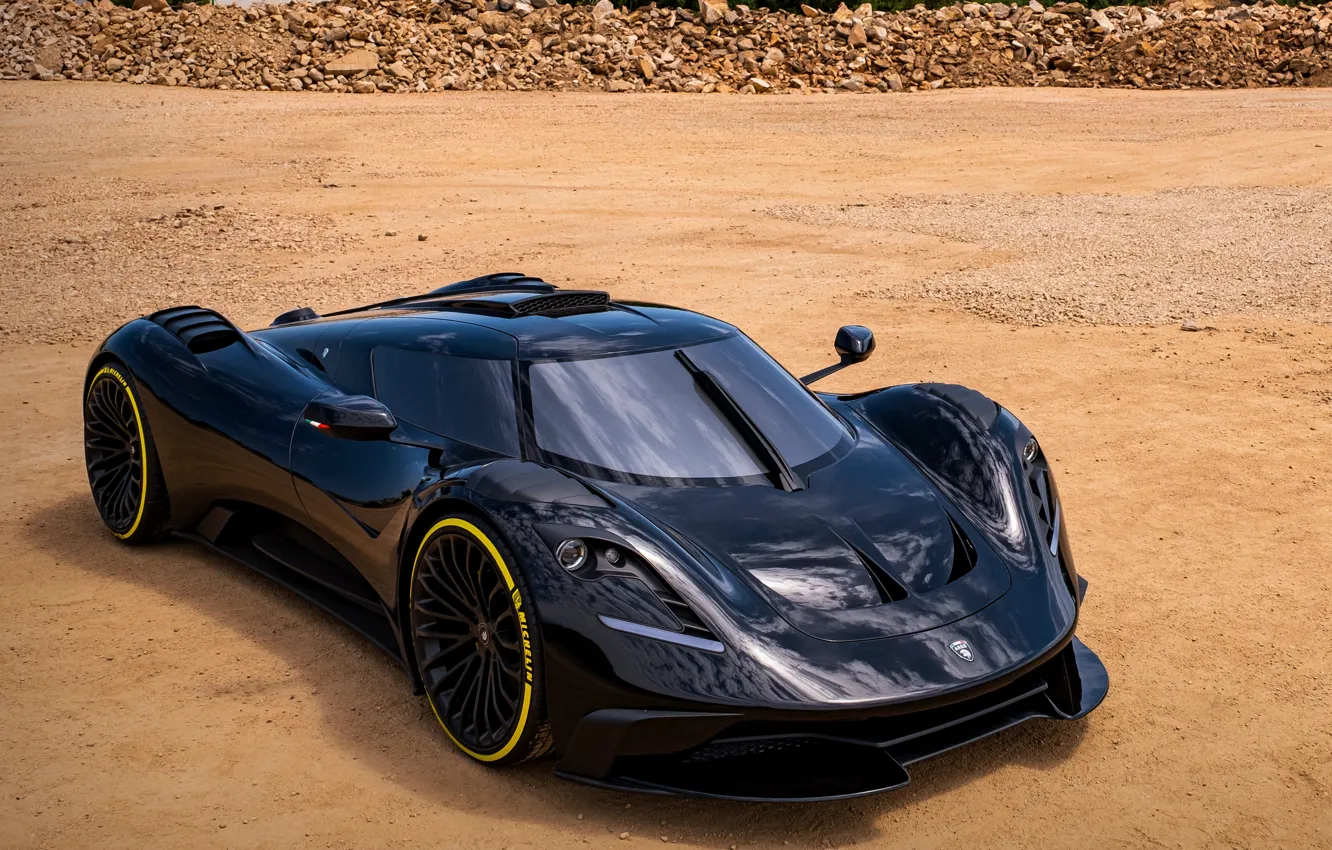 Photo wallpaper black, Prototype, 2020, V8, 2021, 715 HP, ARES Design, S1 Project