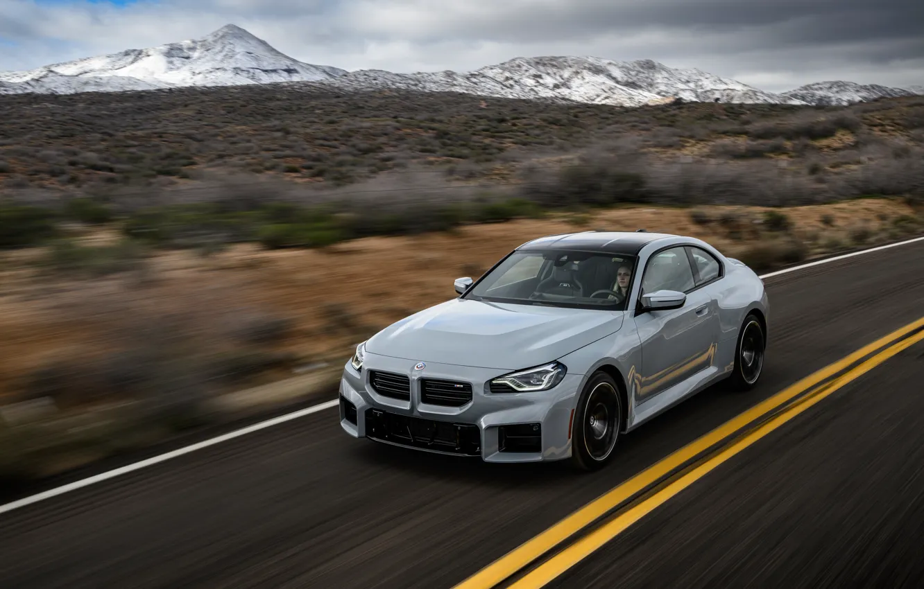 Photo wallpaper grey, car, BMW M2 MT, 🤢, G87, BMW, M2