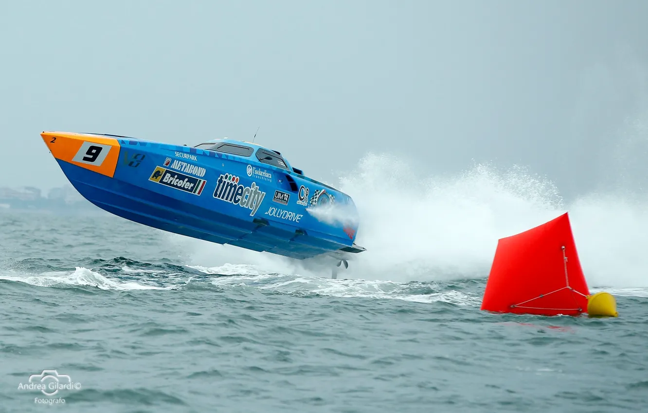 Photo wallpaper race, boat, speed