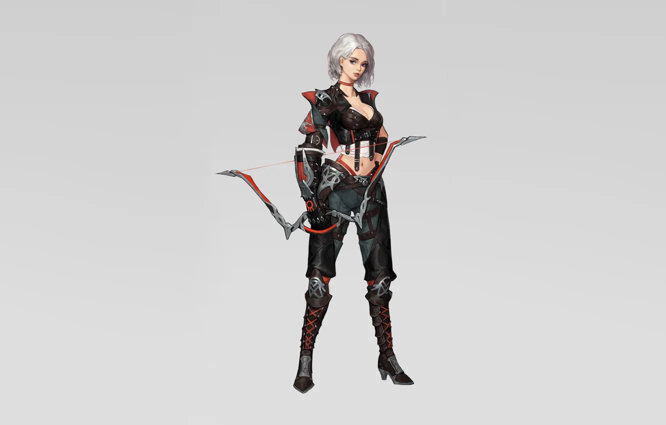 Photo wallpaper girl, style, art, figure, Illustration, drawing, Archer, Character