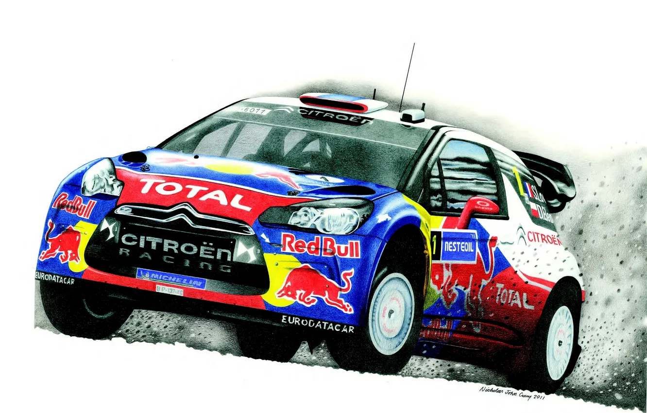 Photo wallpaper Auto, Figure, Machine, Citroen, Citroen, DS3, WRC, Rally