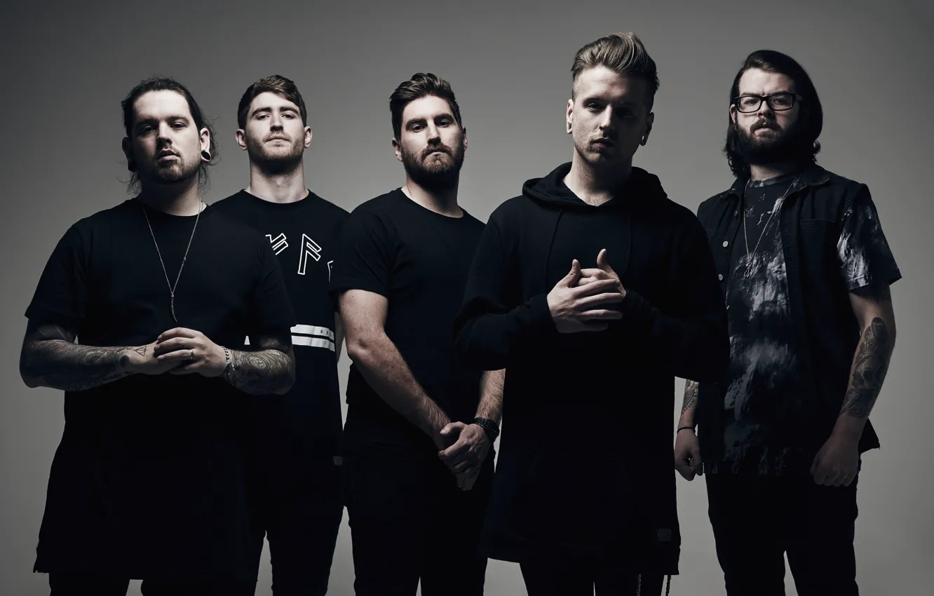 Photo wallpaper portrait, melodic metalcore, Bury Tomorrow