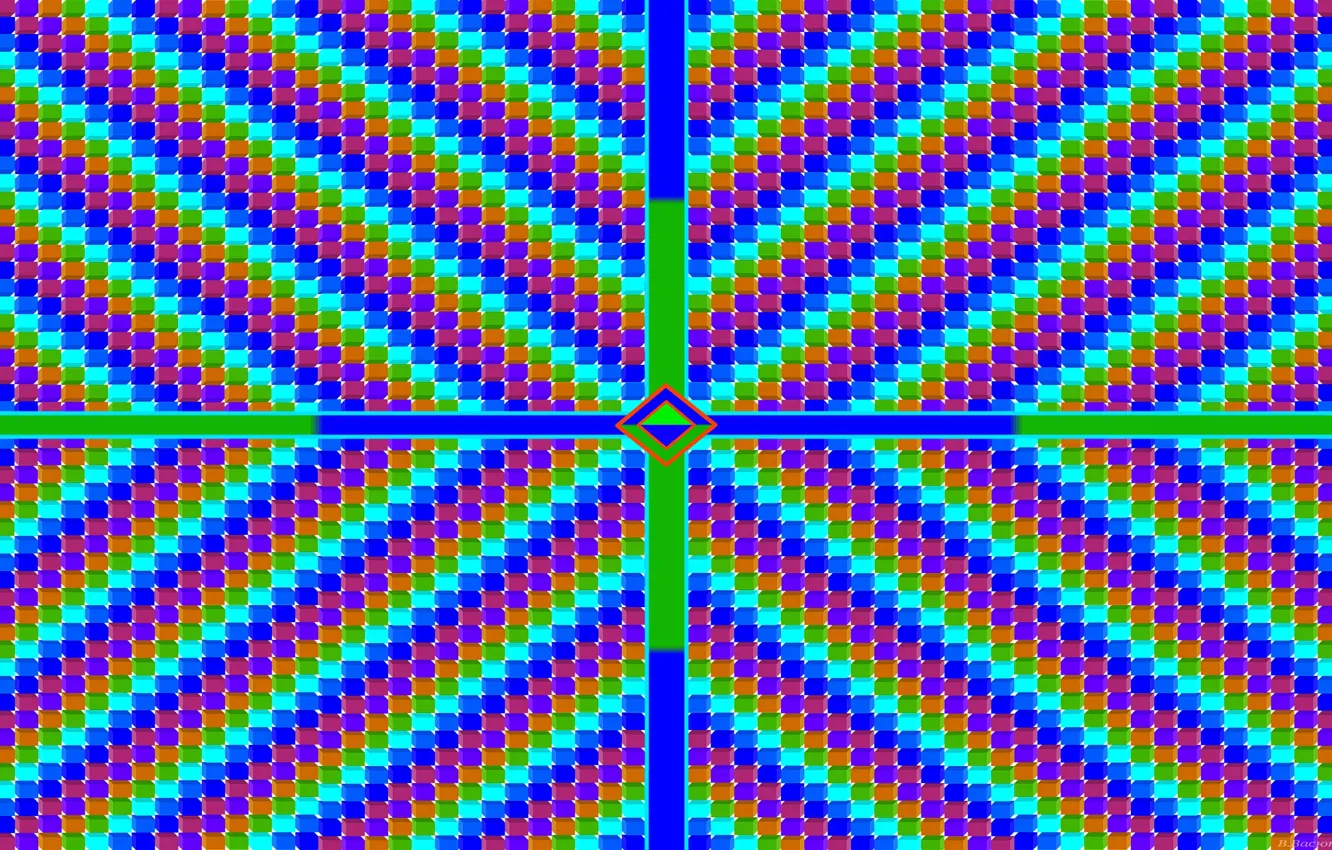 Photo wallpaper strip, color, figure, symmetry